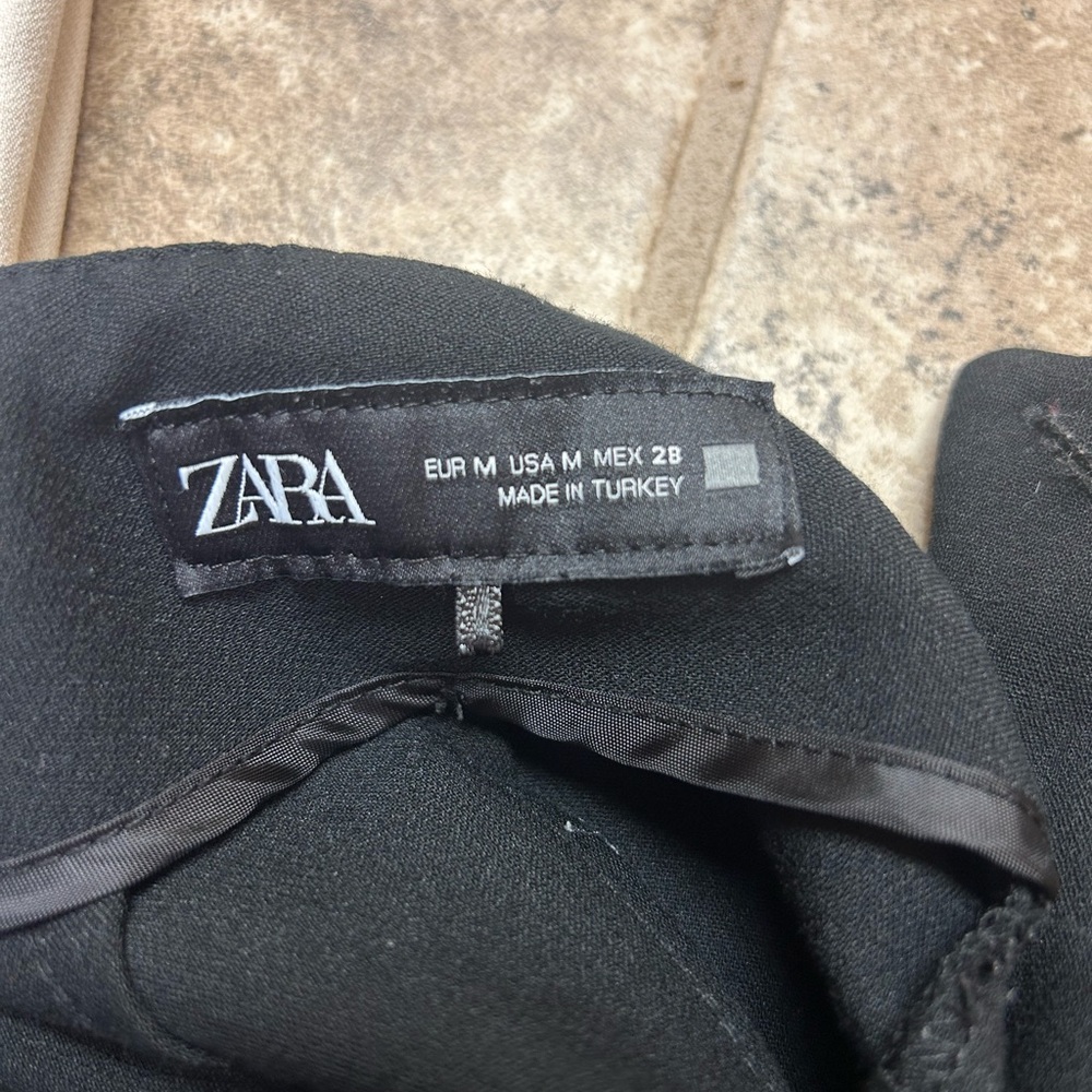 Zara Black High Waisted Pants